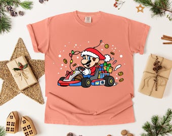 Super Mario Christmas Shirt, Mario Family Tee,Super Mario Matching Tee, Mario and Friends Shirts, Super Mario Birthday Party Tee