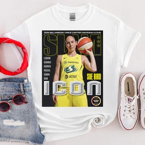 Sue Bird Shirt, Seattle Storm WNBA SLAM Cover Shirt, Unisex Sports Tee, Vintage Retro Basketball Streetwear, Gift For Women