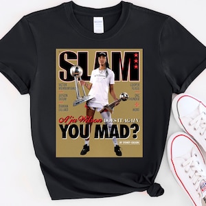 A'ja Wilson Shirt, Las Vegas Aces WNBA SLAM Cover Shirt, Unisex Sports Tee, Vintage Retro Basketball Streetwear, Gift For Women