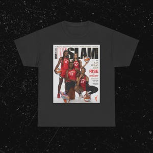 A'ja Wilson Kelsey Plum Shirt, Las Vegas Aces WNBA SLAM Cover T-Shirt, Unisex Sports Tee Vintage Retro Basketball Streetwear, Gift For Women