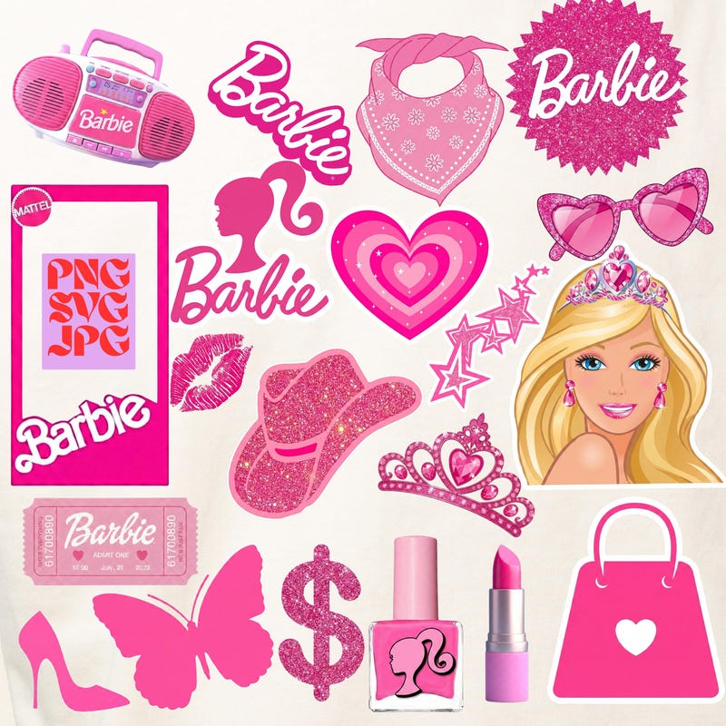 Barbie Stickers - Etsy