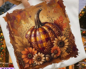 Calabaza estampada PNG, Calabaza a cuadros, Calabaza leopardo, Diseño de camiseta de otoño, Sublimación de otoño