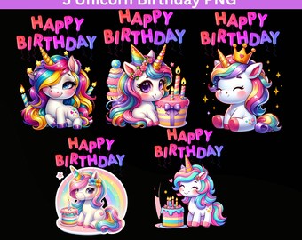 Pastell Regenbogen Einhorn Clipart: Kinderzimmer Dekoration, Geburtstagsparty (PNG Dateien, kommerzielle Nutzung)