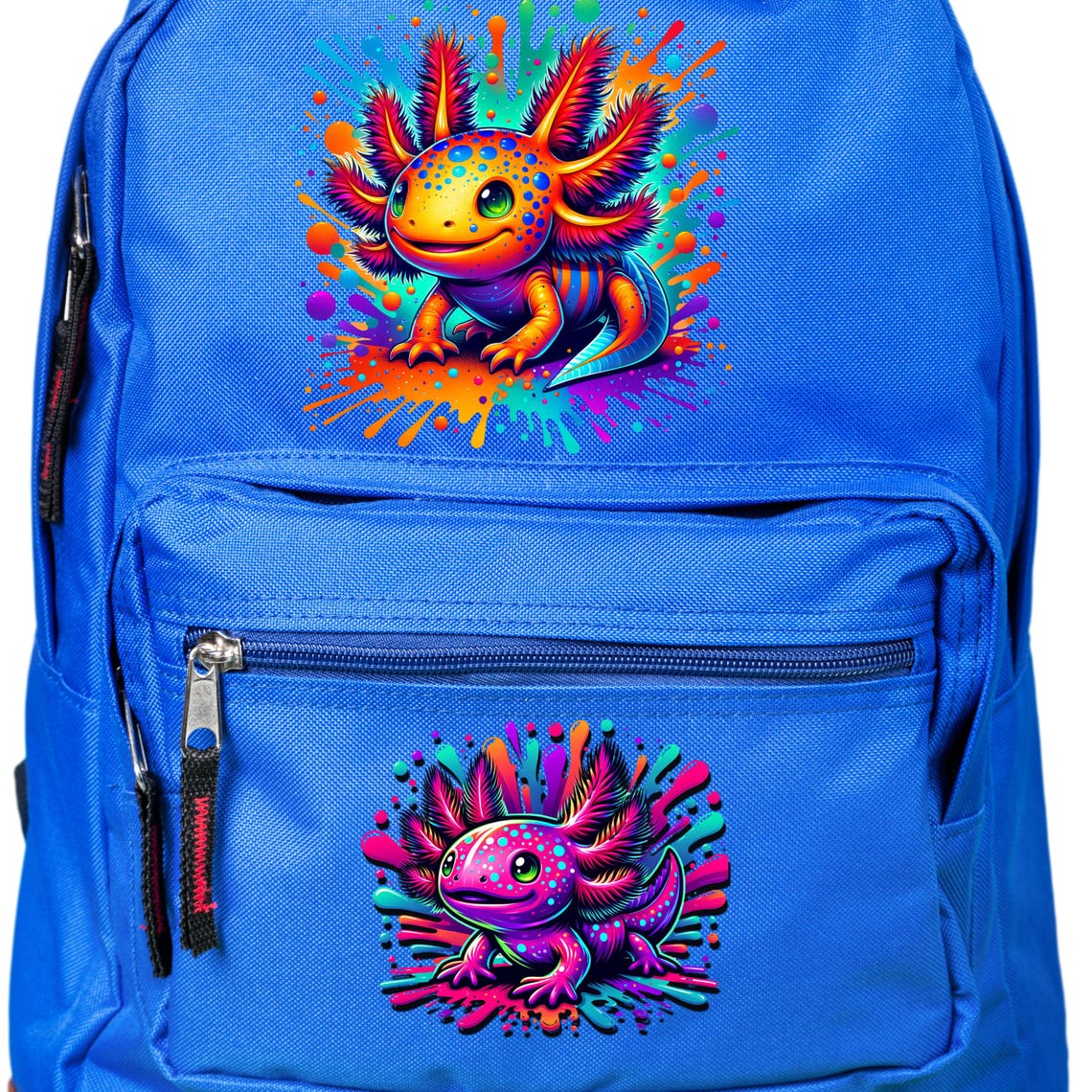 Neon Rainbow Axolotl Clipart PNG Bundle: Sublimation Graphics (digital ...