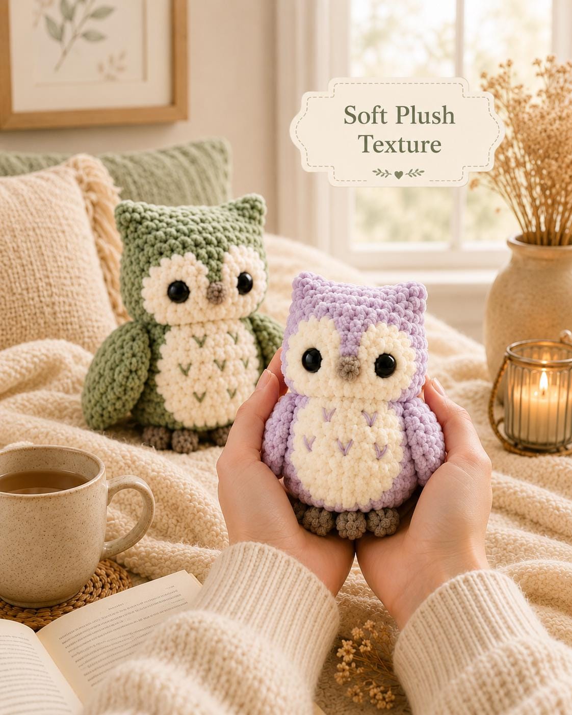 Chubby Owl Duo Crochet Pattern