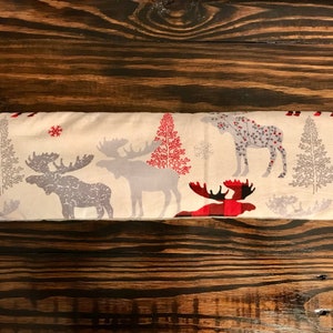 Rice microwaveable heating neck warmer, rice neck warmer,rice bag,heating pad, moose material, therapeutic neck warmer, microwave neck wrap