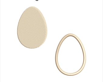 Egg Embroidery Design, Mini Easter Eggs Embroidery Pattern, Easter Eggs Machine Embroidery Design File, Outline Egg, Easter Egg silhouette