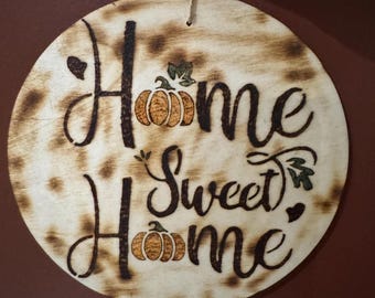 Handmade Wood Burned Home Decor