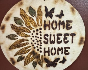 Handmade Wood Burned Fall Decor