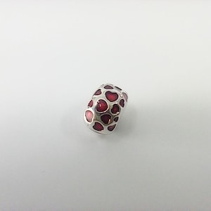 Pandora Sterling Silver Hearts Round Clip Charm