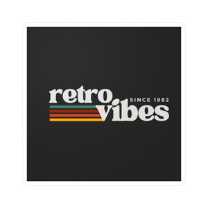 Retro Vibes Kiss-Cut Stickers | Vintage Sticker Pack voor laptops, waterflessen, dagboeken, retro-decoratie, 80's esthetiek