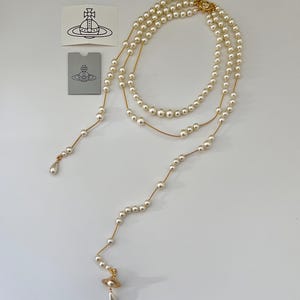 Vivienne Westwood Broken Pearl Necklace - Etsy