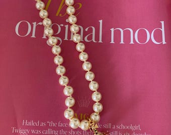 Vivienne Westwood 90s Pearl Orb Pendant Choker Necklace, gold, vintage, Diamond Orb Wedding Bridal Bridesmaid