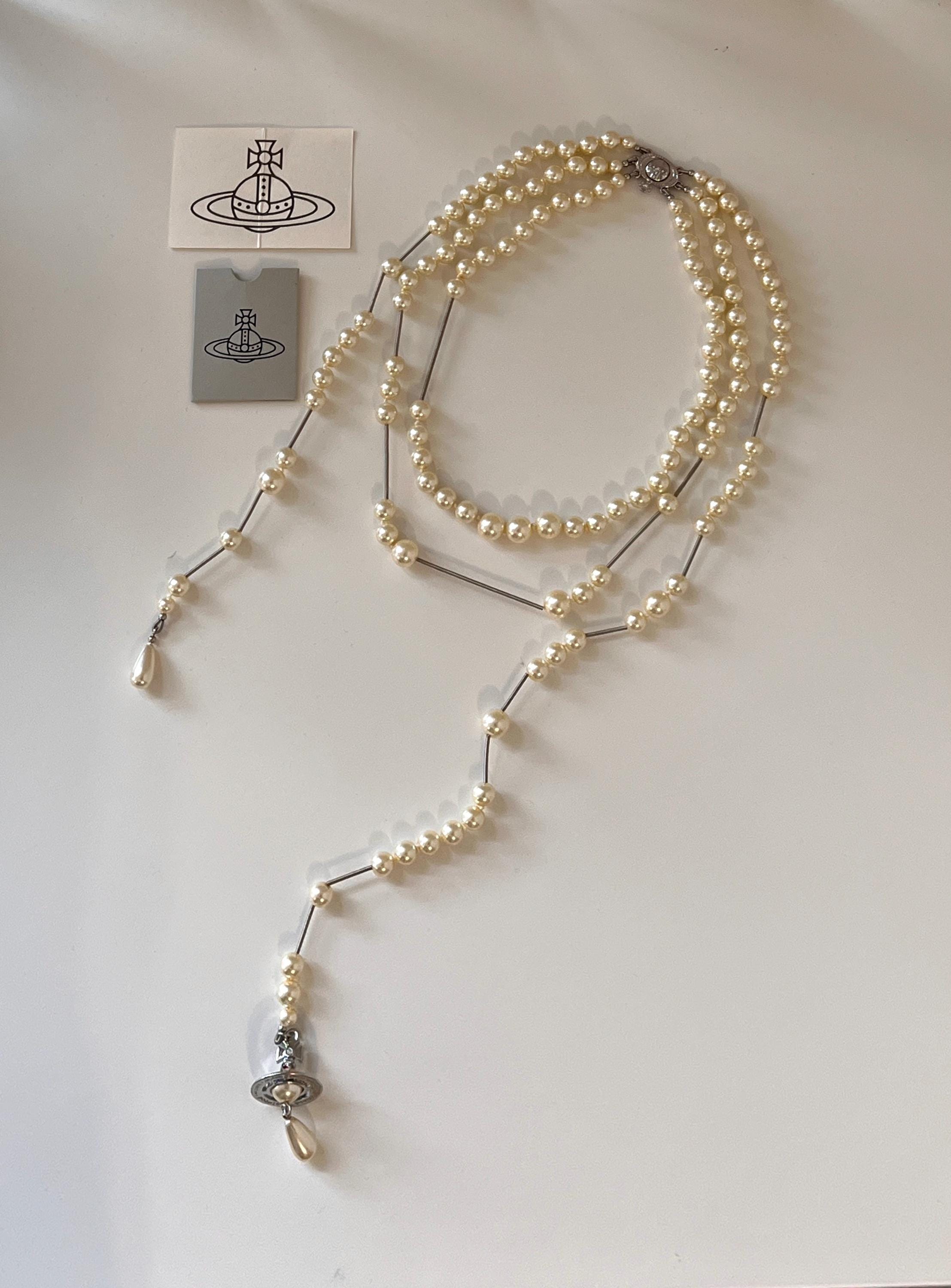 Broken Pearl Necklace Vivienne Westwood - Etsy