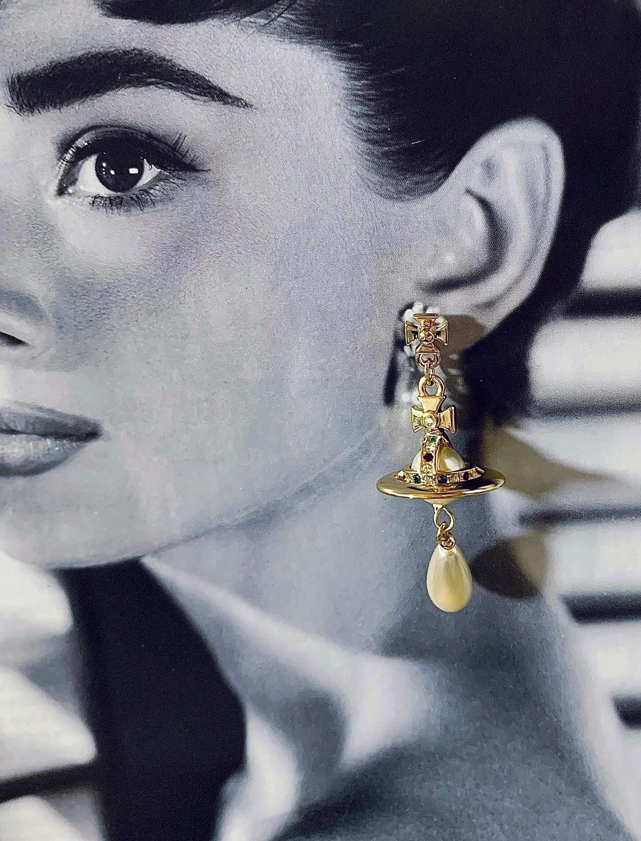 Pearl Earrings Vivienne Westwood - Etsy