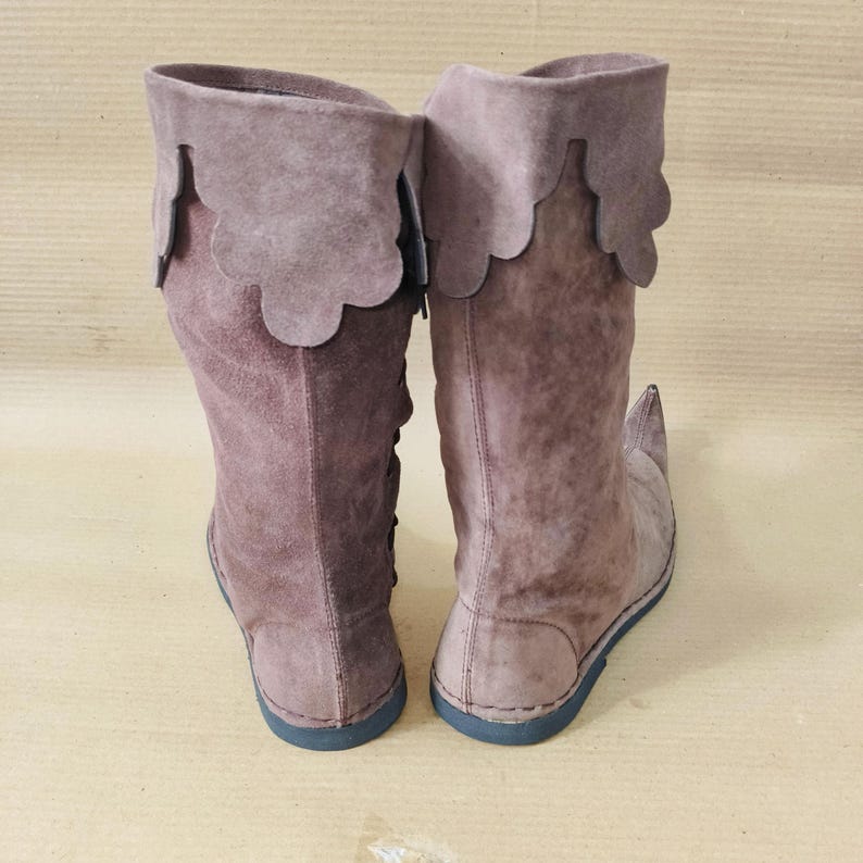 Handcrafted Medieval Elf Boots Jester Style Boot With Curled Toe Shoes ...