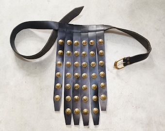 Roman Centurion Belt, Greek Spartan Medieval Reenactment Costume, Leather Cingulum Armor, Gladiator Cosplay