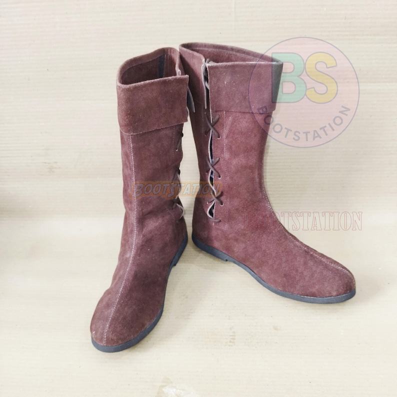 Handcrafted Leather Elf Boots | Medieval Jester Shoes | Renaissance ...