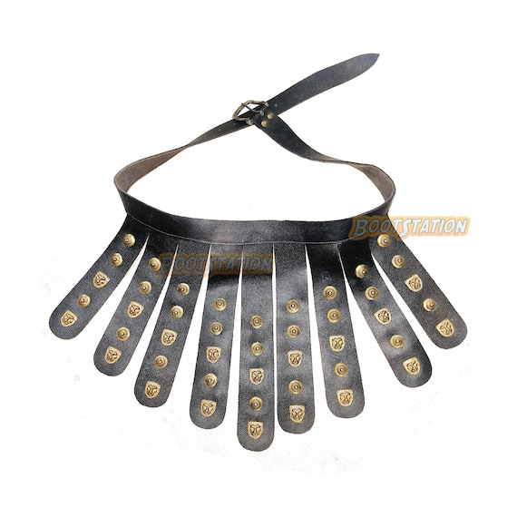 Handcrafted Leather Gladiator Apron Belt | Roman, Trojan Warrior Costume | Medieval LARP, Renaissance Cosplay
