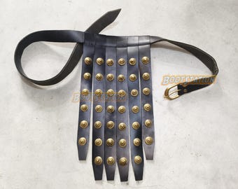 Roman Centurion Belt, Greek Spartan Medieval Reenactment Costume, Leather Cingulum Armor, Gladiator Cosplay