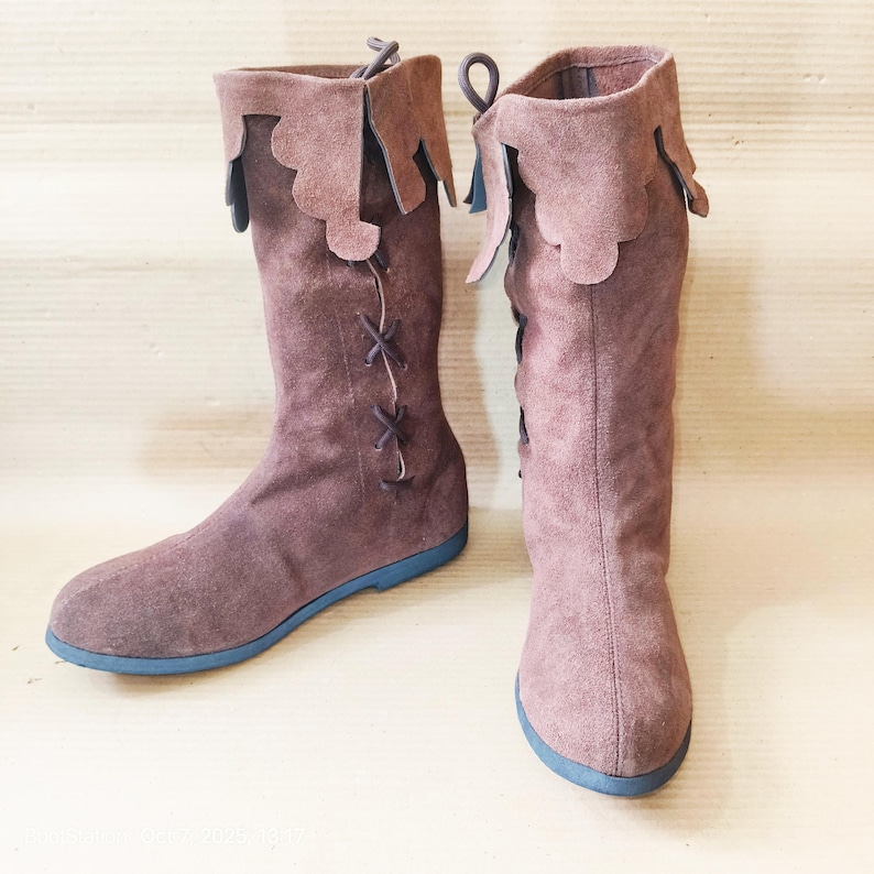 Medieval Elf Boots Handcrafted Jester Style Boot Side Laced Shoes ...