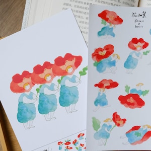 Sticker Sheet - Flowers & Leaves