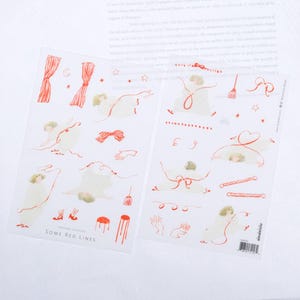 Some Red Lines - Transfer Stickers