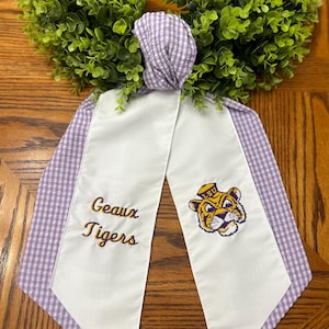 LSU Tigers Wreath Sash