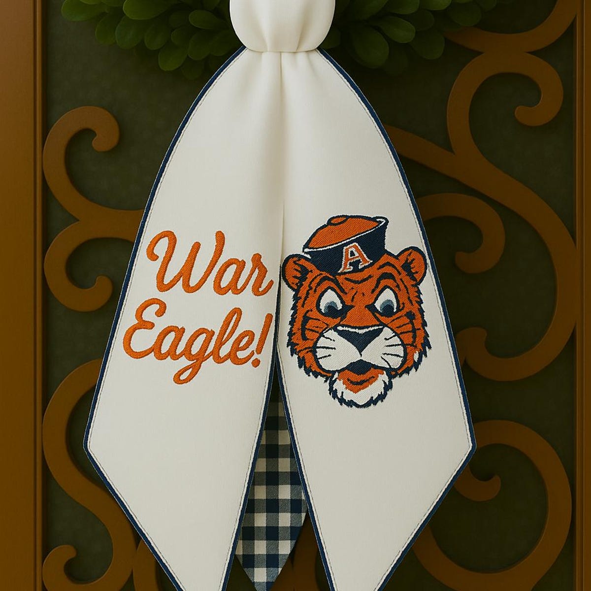 Auburn Tigers Football Wreath Sash - Etsy