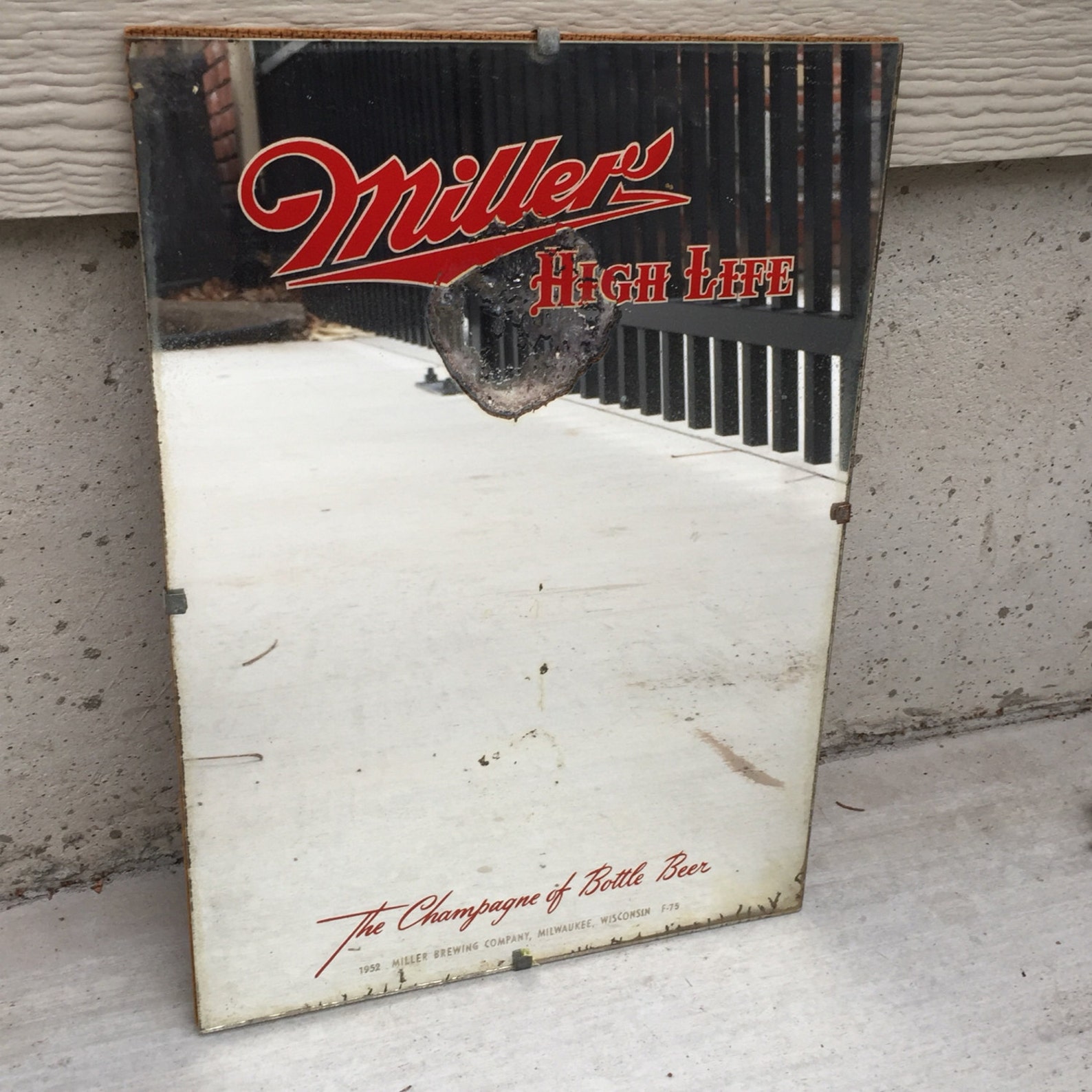 Rare Miller High Life Mirror 1952 Etsy