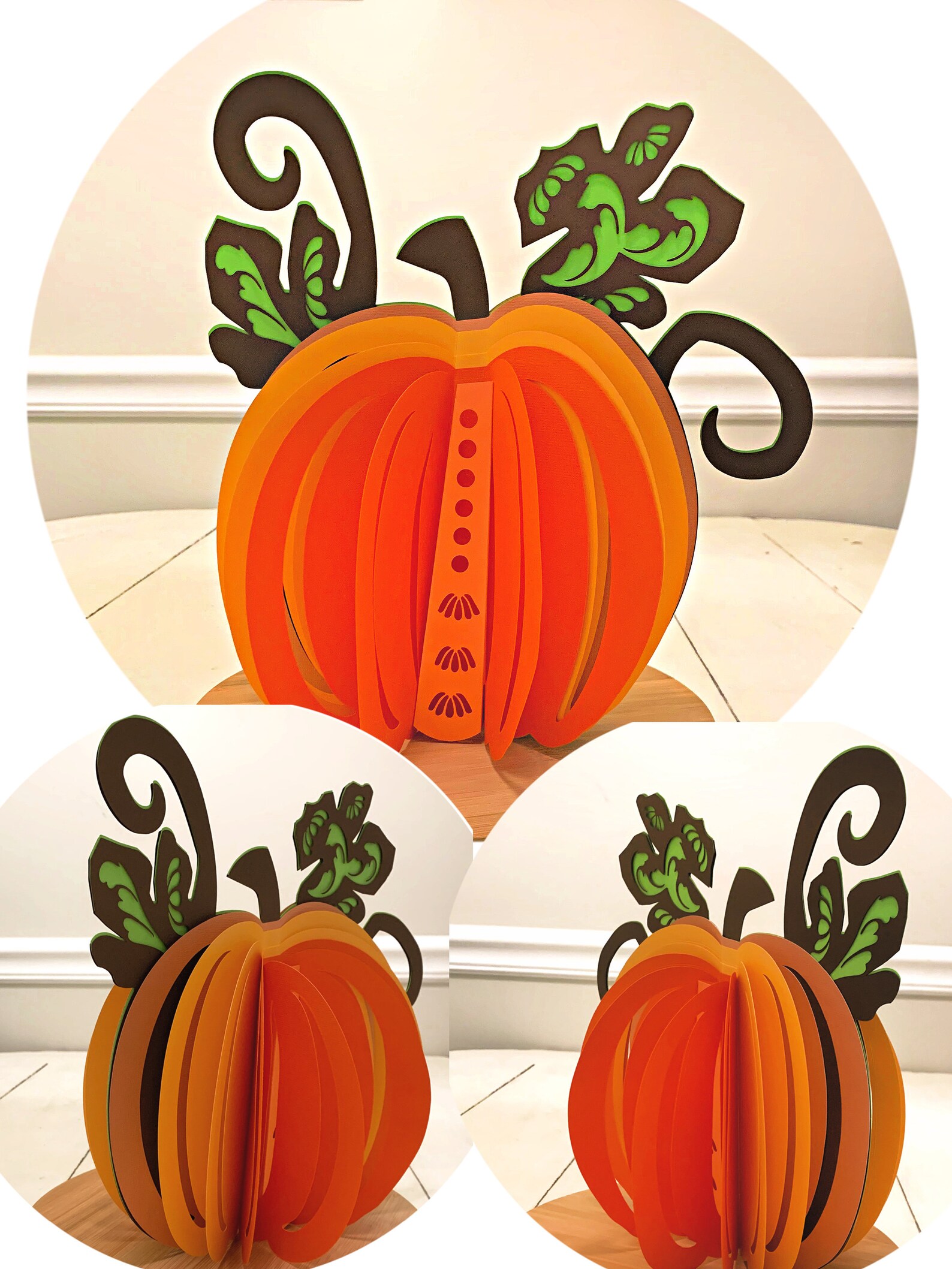 3D Layered Pumpkin Cricut SVG and More Files | Etsy