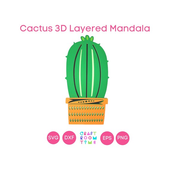 Download Dxf Clipart Cricut File 3d Layered Cactus Silhouette File Instant Download Cactus Mandala Svg Paper Craft Svg 3d Layered Mandala Svg Clip Art Art Collectibles Tripod Ee