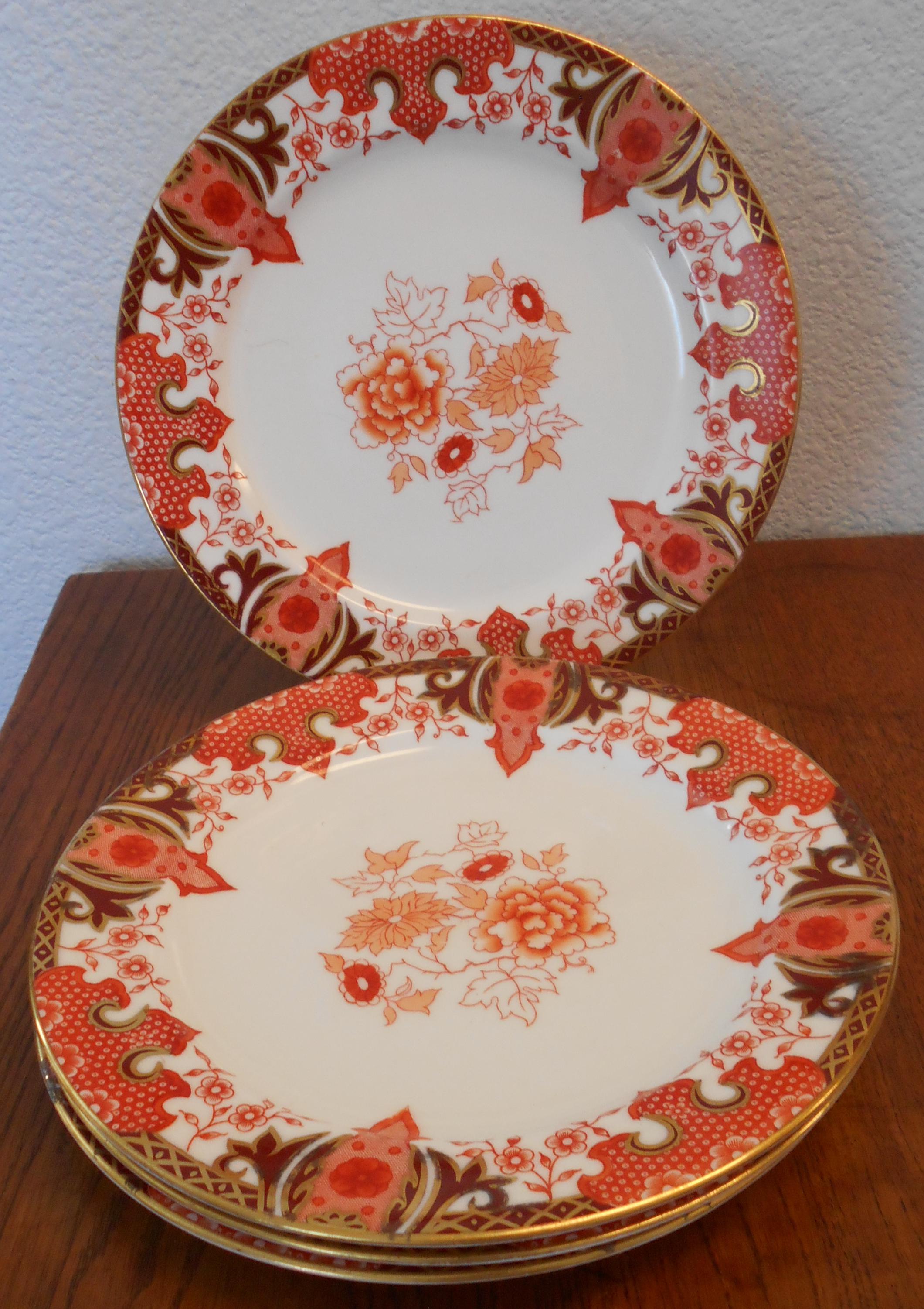 ロイヤルクラウンダービー サラダプレート 4枚セット ボーンチャイナ