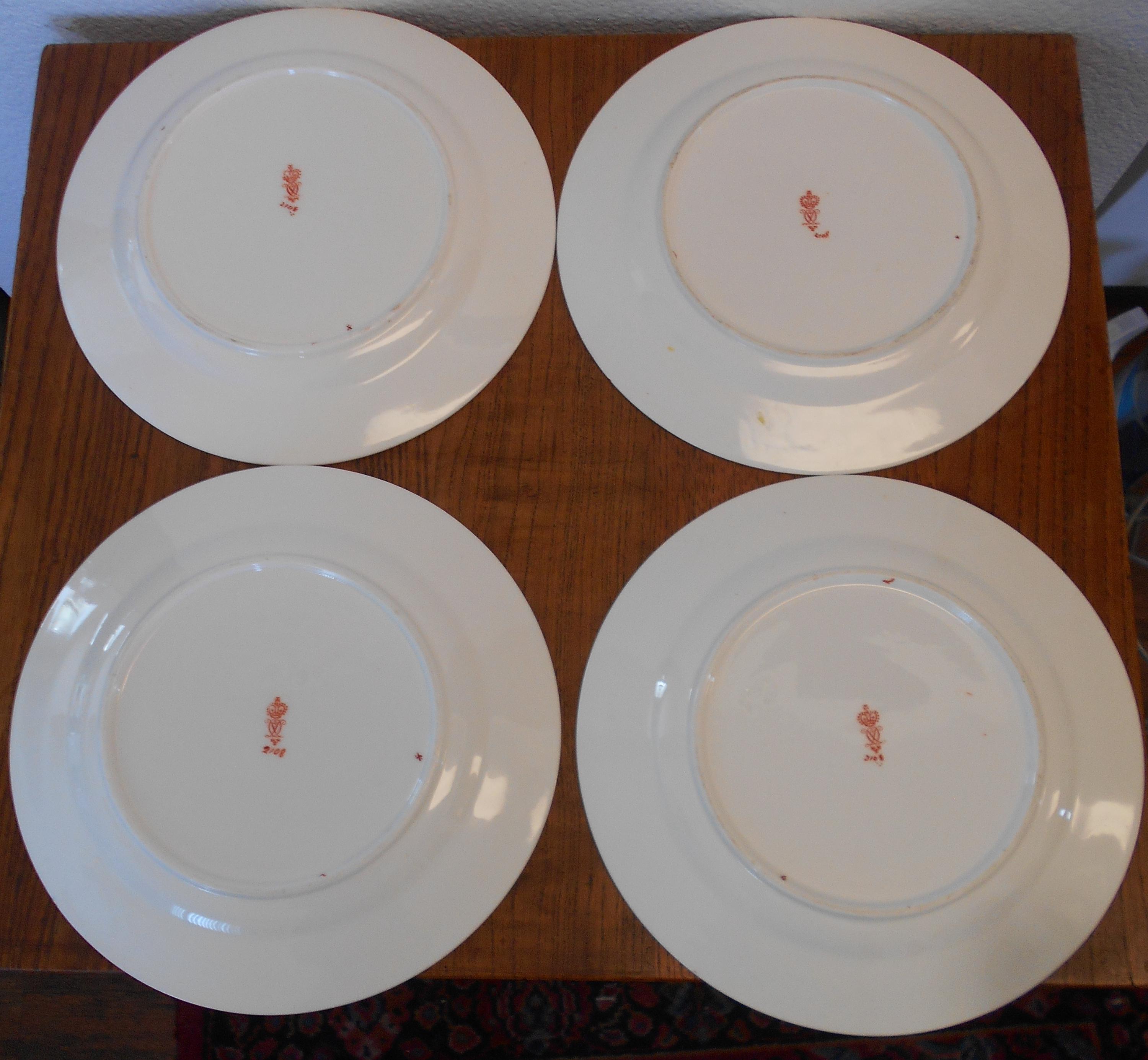 ロイヤルクラウンダービー サラダプレート 4枚セット ボーンチャイナ