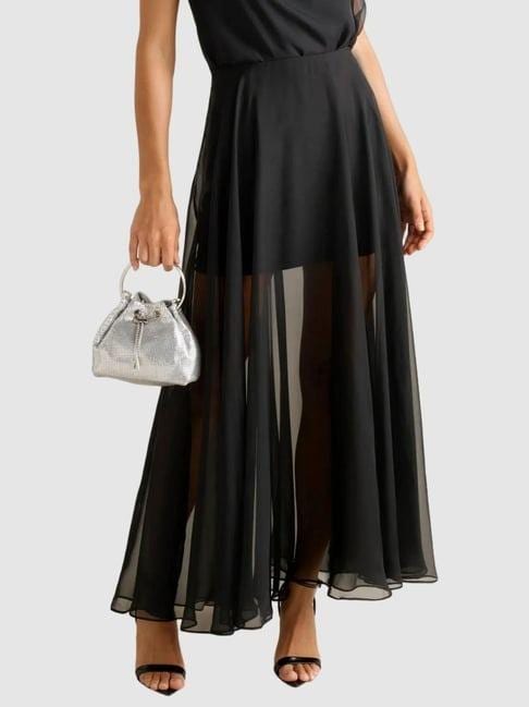 knee length dresses for ladies NA25-R1688 A-LINE LONG GOWN WITH A LONG LAYERED SKIRT BONED SHEER WAISTLINE  SWEETHEART TOP