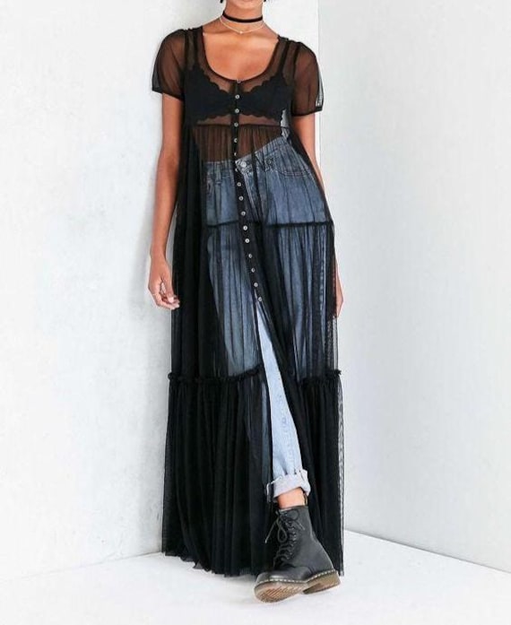 melissa odabash maxi dress Edith Blue Leaf Dress