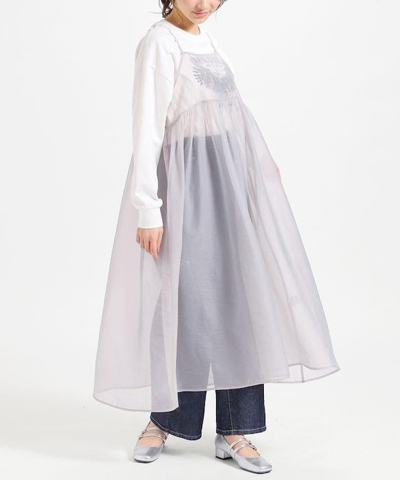 open lace back dress Bridal Organza Cover Up with Long Sleeves Sonia 14 US (46 EU) / Ivory