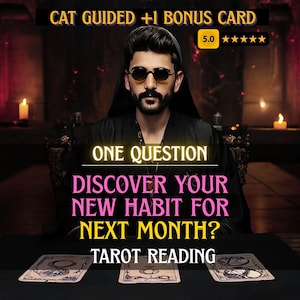 One Question Tarot Reading with Personalized Music to Help You Find Your New Habit for the Next Month, Same Day Intuitive and Psychic Advice
