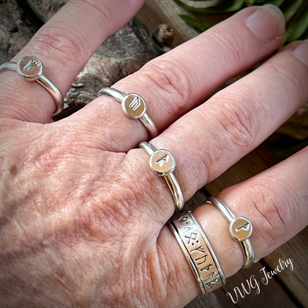 Elder Futhark Rune Rings 1st ættir .925 - Etsy
