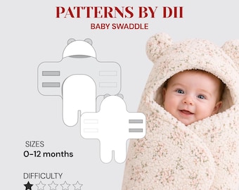 Baby Decke mit Beine Schnittmuster - DIY druckbare A4 Vorlage (digitaler Download)