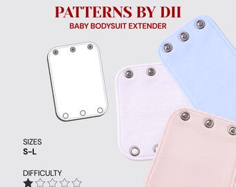 Baby Strampler Schnittmuster - DIY druckbare A4 Vorlage (digitaler Download)