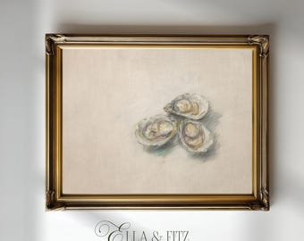 Vintage Oyster Print | Coastal Kitchen Wall Art (Digital Download)