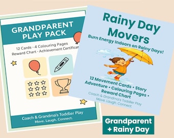 Toddler Activity Cards – Grandparent & Rainy Day Indoor Play Bundle