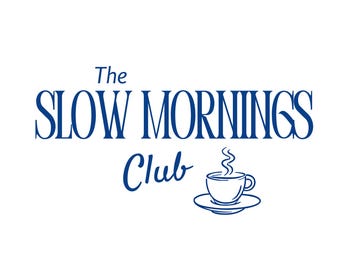 The Slow Mornings Club PNG SVG | Rustig minimalistisch citaat | Knus kledingontwerp | Print-on-demand-sublimatie