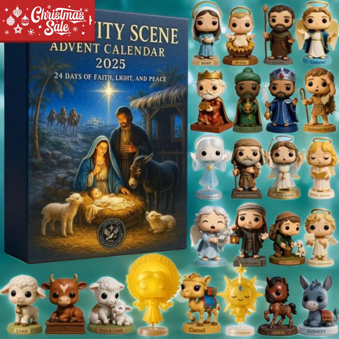 Discover Nativity Scene Advent Calendar 2025, Religious Christmas Countdown