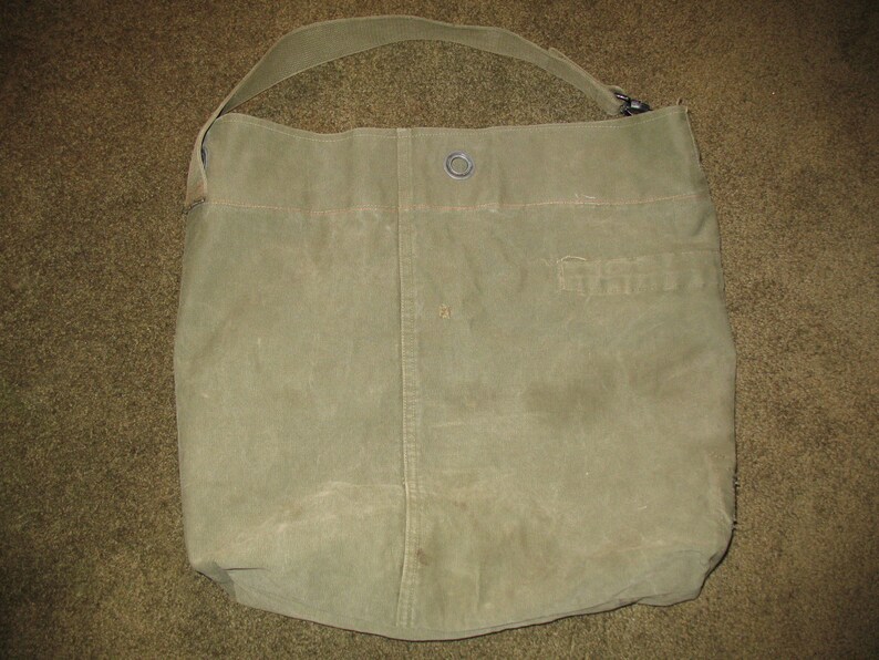 Upcycled Military Canvas Extra Large Tote image 4
