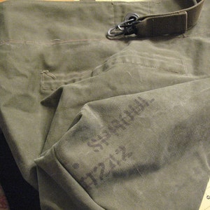 Upcycled Military Canvas Extra Large Tote image 5