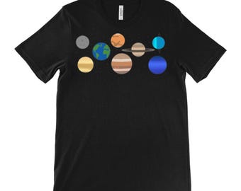 Solar System Planets T-Shirt - Unisex Jersey T-Shirt