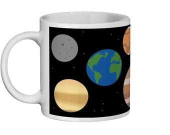 Solar System Mug – NASA Colors, Astronomy Gift Coffee Cup