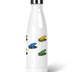 Tropische Frosch-Edelstahl-Trinkflasche, 500ml